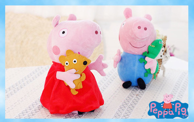 供應(yīng)現(xiàn)貨批發(fā)佩佩豬毛絨玩具公仔 廠家直銷毛絨玩具佩佩豬毛絨玩具-華旺實業(yè)
